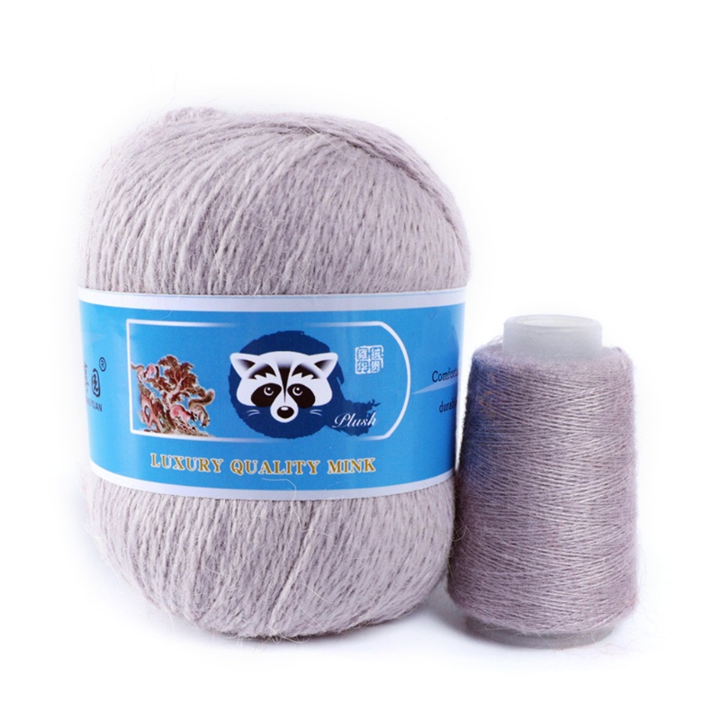 Bộ 2 Cuộn Len Lông Chồn Nhiều Màu Sắc 50g + 20g