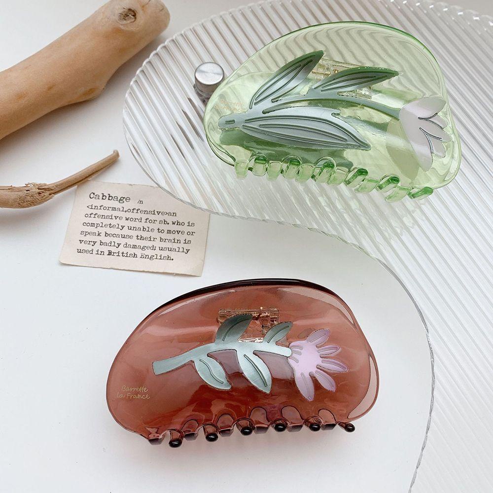 Kẹp Tóc Hình Hoa Tulip / Cá Mập Phong Cách Hàn Quốc Thời Trang Cho Nữ