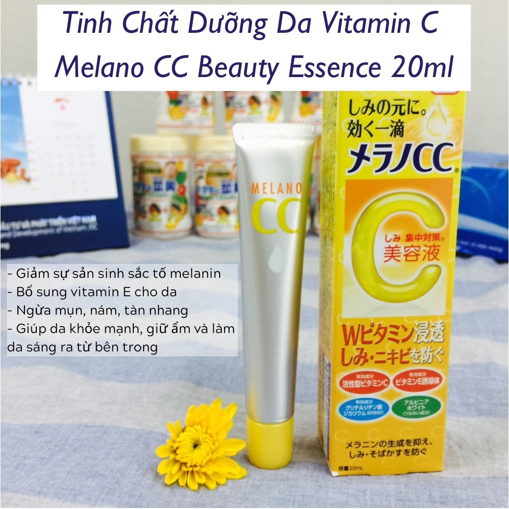 Serum Vitamin C MELANO CC Rohto Tinh Chất Mờ Thâm Dưỡng Trắng Da Ngăn Ngừa Mụn (20ml)