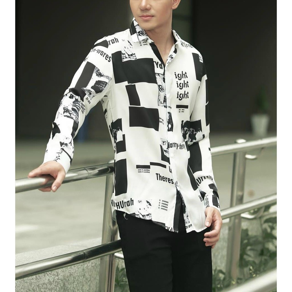 ÁO SƠ MI NAM DÀI TAY HỌA TIẾT RỰC RỠ SIÊU ĐẸP DÀNH CHO GIỚI TRẺ