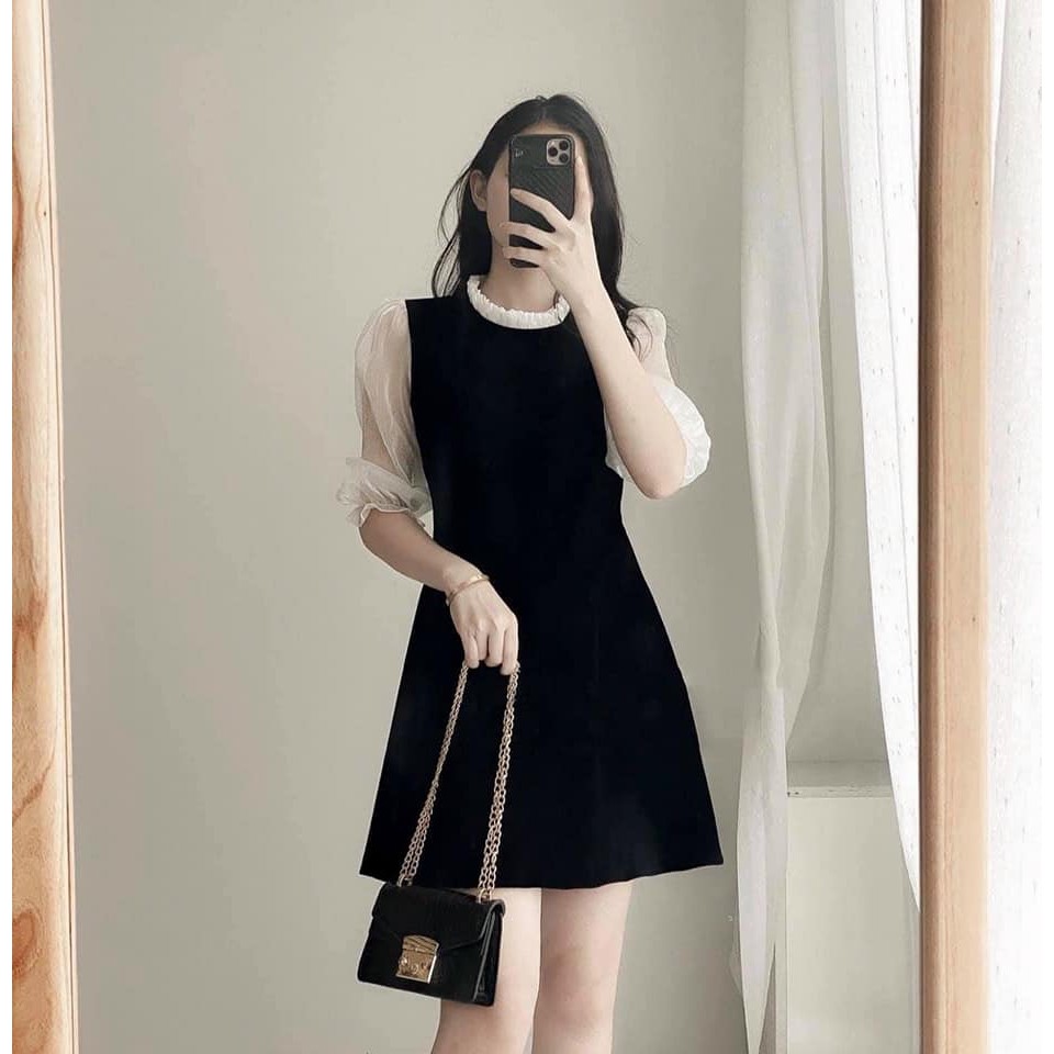 Đầm dạo phố tay lở phối voan nhẹ nhàng - Layla Dress