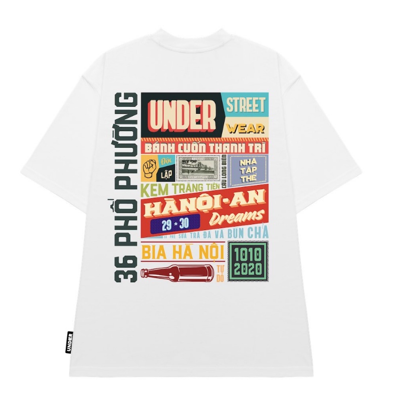 Áo thun Nam Nữ UNDER Hà Nội 36 Phố Phường 100 cotton hàng đẹp, freeship | BigBuy360 - bigbuy360.vn