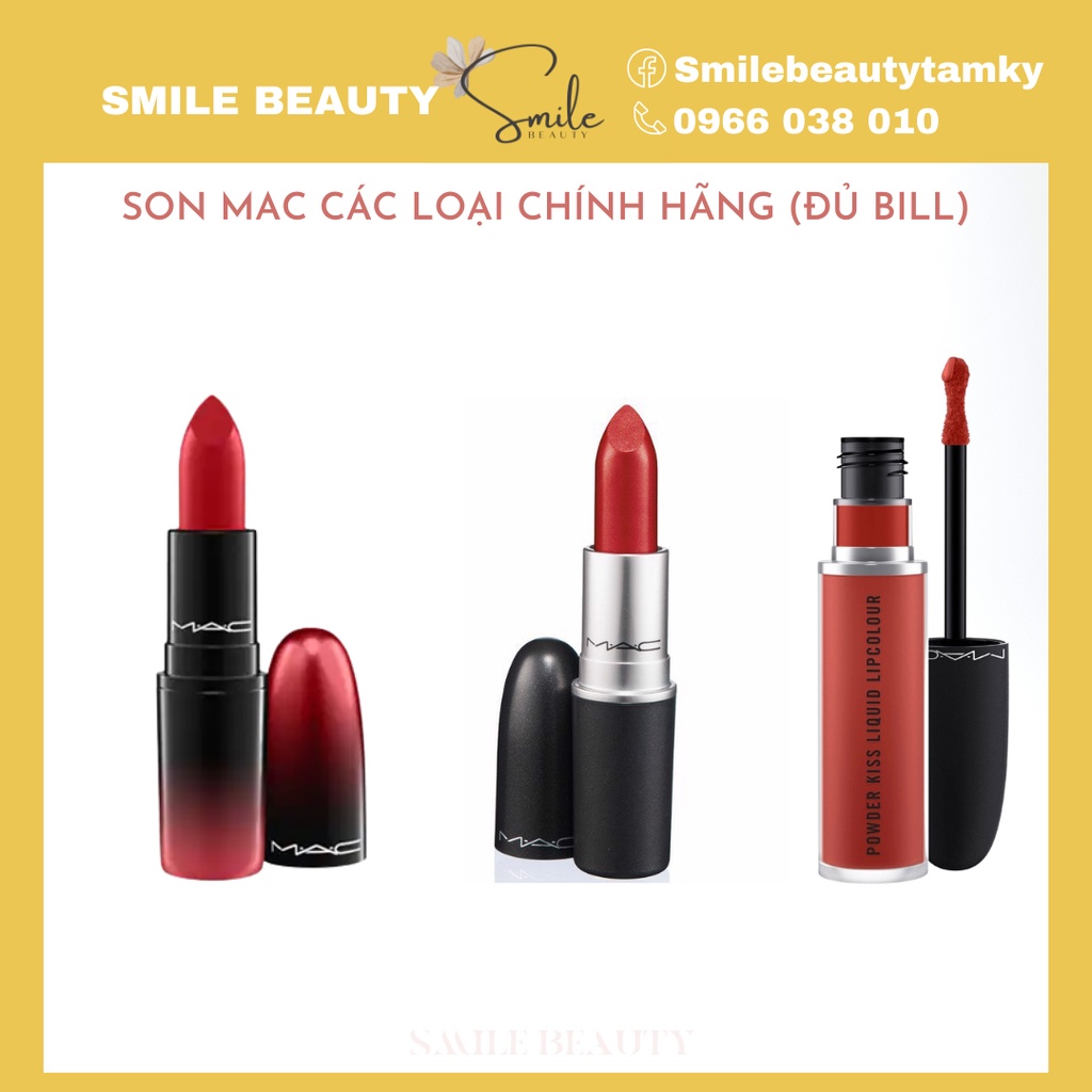 Son lỳ Mac dòng Powder Kiss Lipstick, Matte