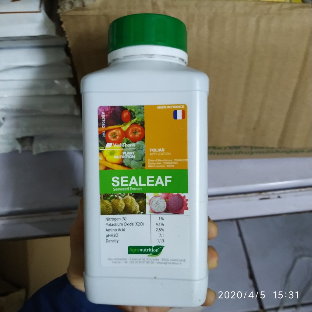 Phân bón hữu cơ Sealeaf chiết xuất từ rong biển 500ml