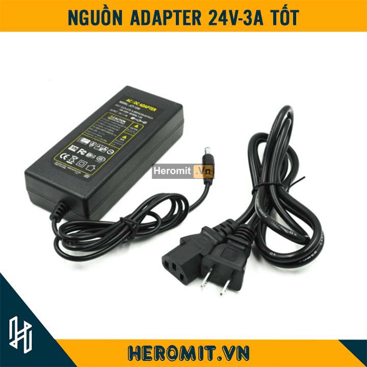 Nguồn Adapter 24V 3A Công suất Thực