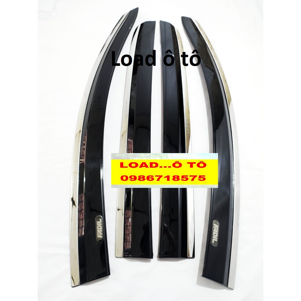 Vè Che Mưa Xe Vinfast Fadil Loại 1 Mẫu Chỉ Inox Sáng Bóng Cao Cấp, Sẵn Keo Dán 3M