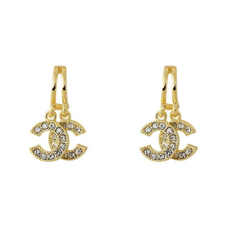 Bông Tai Chữ C Bằng Bạc 925 Thời Trang Cho Nữ