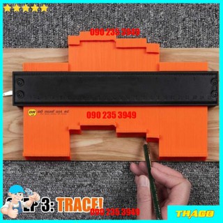 THƯỚC SAO CHÉP HÌNH DẠNG ĐA NĂNG - THƯỚC ĐO ĐƯỜNG VIỀN CẮT GẠCH ỐP LÁT XÂY DỰNG DCG