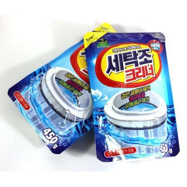 Combo 4 gói bột tẩy lồng giặt siêu sạch Hàn Quốc 450gram