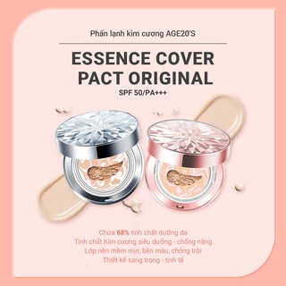 Phấn Nền Age20'S Essence Cover Pact Diamond Pink/White SPF50+ Pa+++ 12.5g
