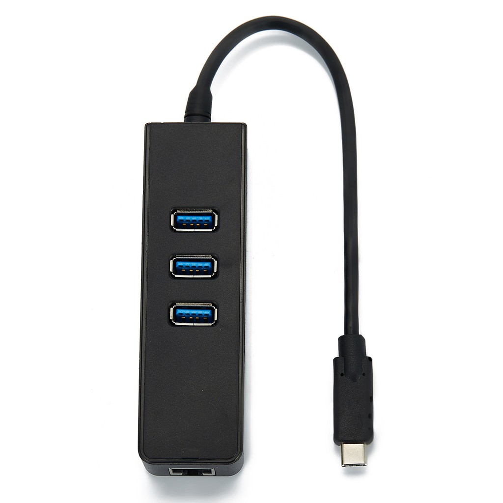 Hub Type C ra 1 cổng Lan + 3 cổng Usb 3.0