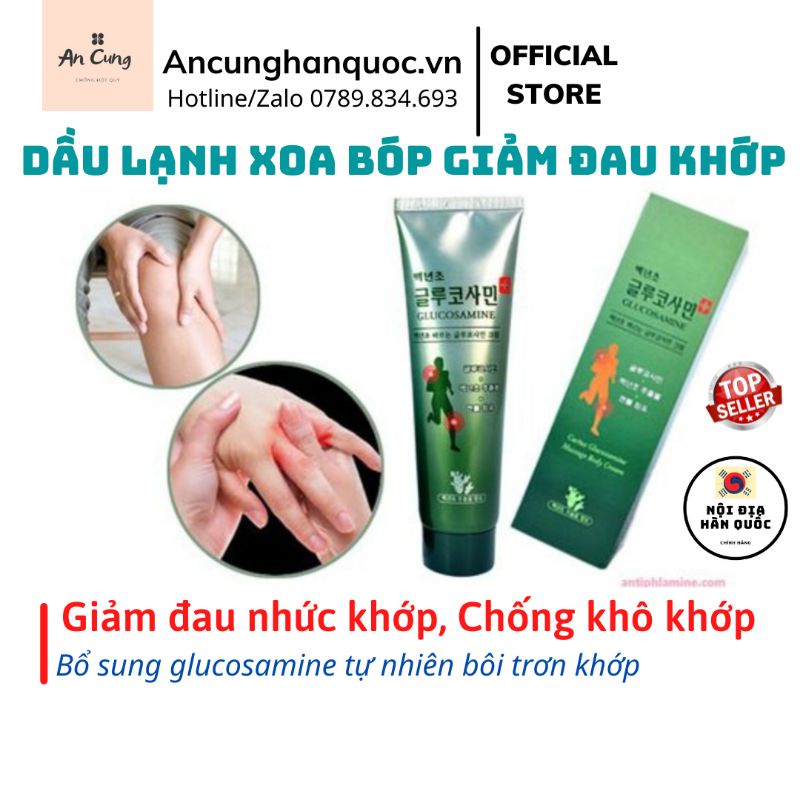 Glucosamine ❣️ FREESHIP ❣️ Dầu Lạnh Hàn Quốc - Dầu Xoa Bóp Khớp giúp Chống Khô Khớp Hiệu quả