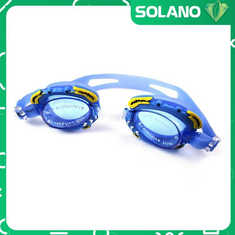 Kính bơi cho bé SOLANO chống mờ trẻ em bơi lội an toàn nhựa silicon siêu bền SS-001299