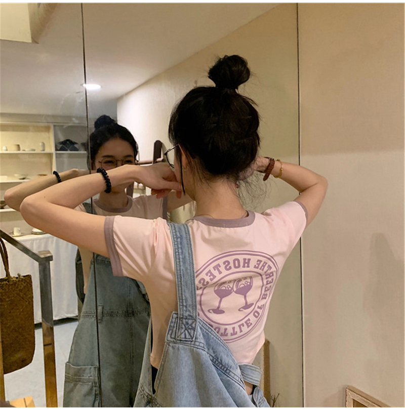 SUXI Áo Thun Nữ Ngắn Tay Nhiều Màu