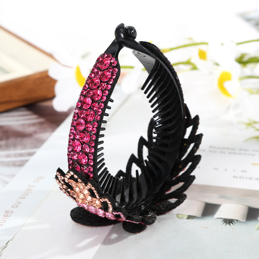 Kẹp tóc hình bướm đính đá pha lê lấp lánh thời trang cho nữ