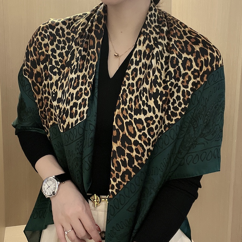 Khăn Choàng Lụa Cỡ Lớn In Họa Tiết Thời Trang Đi Biển WJ1014-87 Dành Cho Nữ