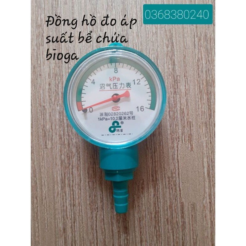Đồng hồ bioga đo áp suất hầm, bể chứa biogas