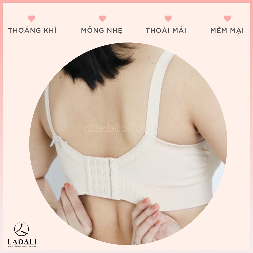 Áo lót cho máy hút sữa không dây và sau  mở nắp cho con bú co giãn 4 chiều thông hơi thoáng mát Ladali