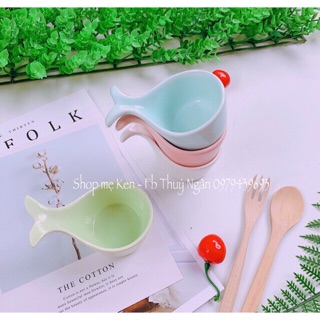 Bát sứ ăn dặm hình đuôi cá dành riêng cho bé ADKN