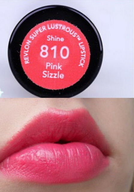 Son Revlon Super Lustrous Lipstick Pink Sizzle 810.Hồng Nhẹ