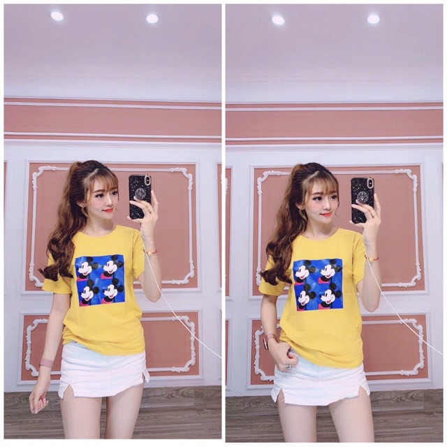 Áo thun form rộng mickey (chất dày đẹp)