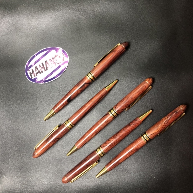 Bút kí gỗ Trắc đỏ cao câp  nắp xoay - Bền đẹp- Đem lại may mắn tài lộc cho người sử dụng [PE995] HAHANCOSHOP