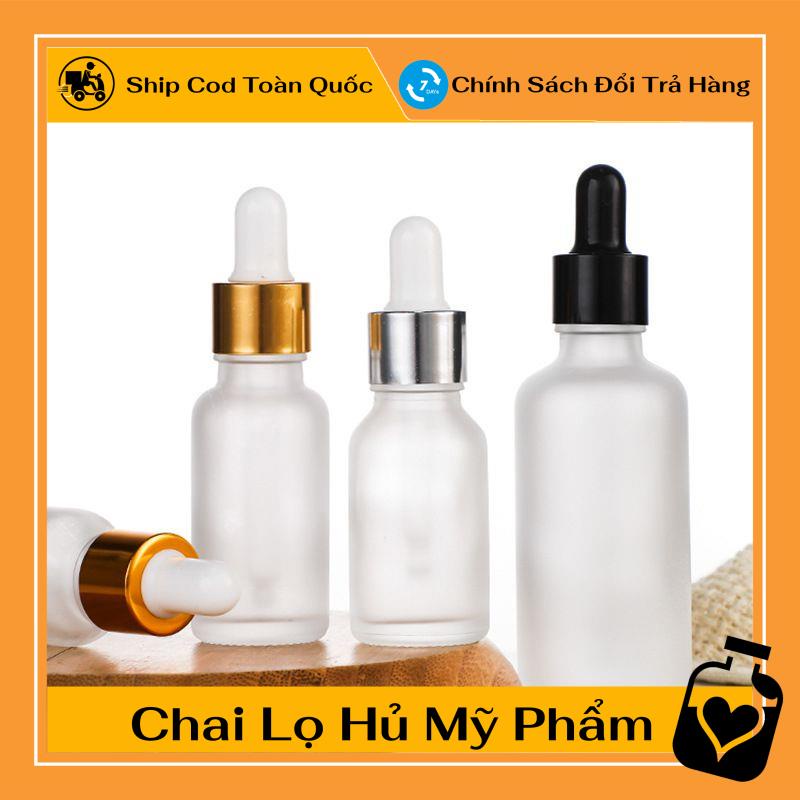 [TOP GIÁ RẺ] Lọ Chiết Serum Thủy Tinh Phun Mờ Cao Cấp Nắp Bóp Nhỏ Giọt 20ML,30ML Dùng Chiết Mỹ Phẩm, Tinh Chất .