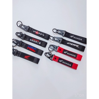 Móc khoá dây cho tất cả hãng xe Honda yamaha .....Móc bằng thép không gỉ , logo vải thêu