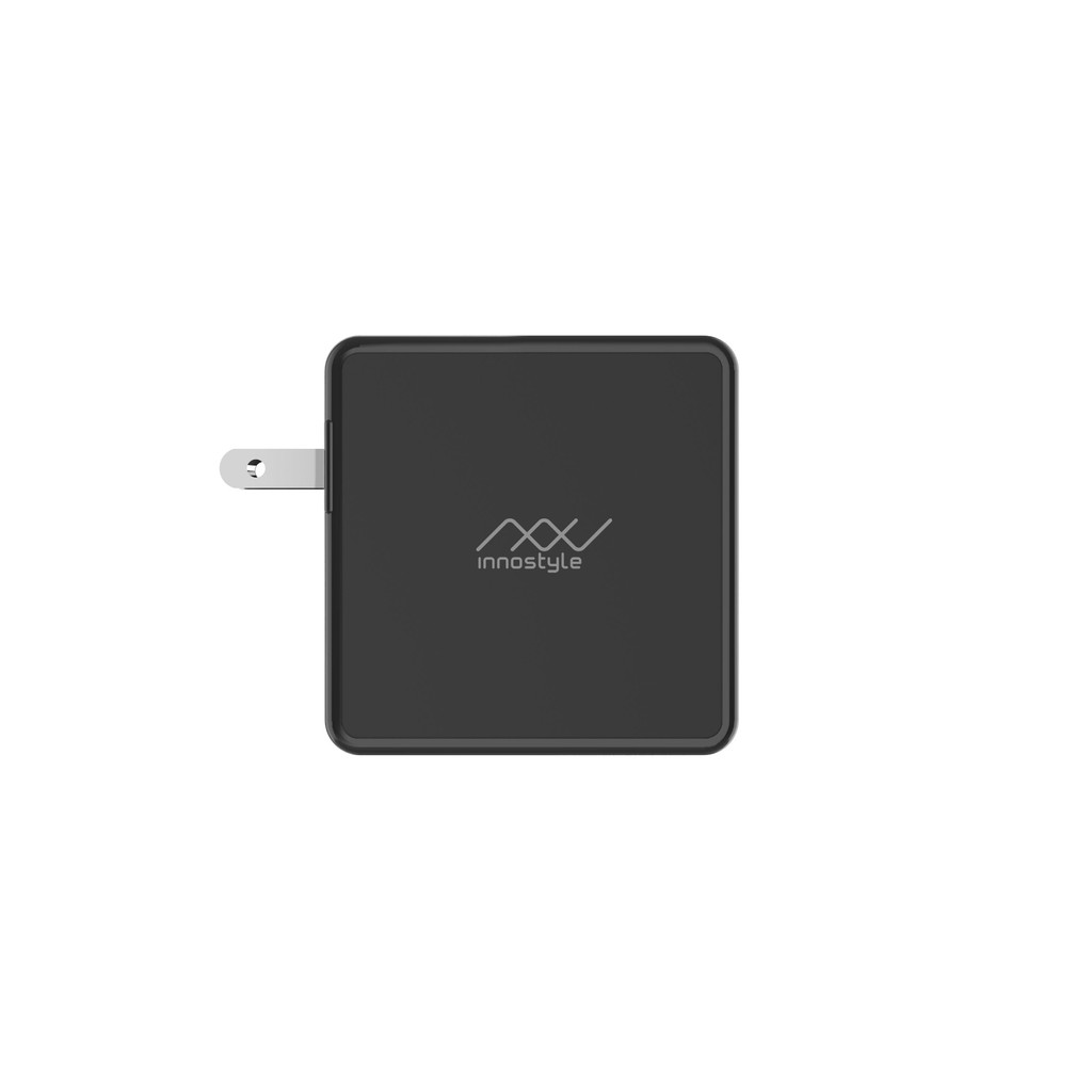 Sạc đa cổng macbook Innostyle GoMAX Plus 73W (USB-C PD 61W + USB-A Smart AI) - Black