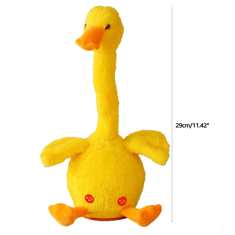 Chú Vịt Nhồi Bông Biết Nói Phát Sáng Đồ Chơi Giáo Dục Sớm Dành Cho Trẻ