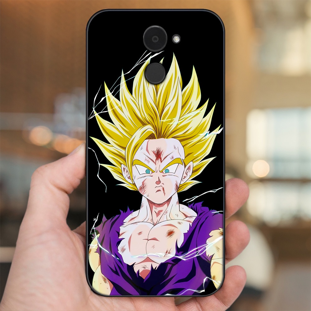 Ốp lưng Huawei Y7 Prime viền đen in hình Gohan Dragon Ball