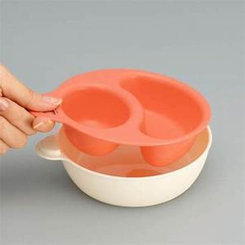 Combo 2 bát ăn dặm inomata Nhật kèm thìa báo nóng upass thái Lan + tặng 5 túi zipper 12x17cm - KBN 112716 / 112730