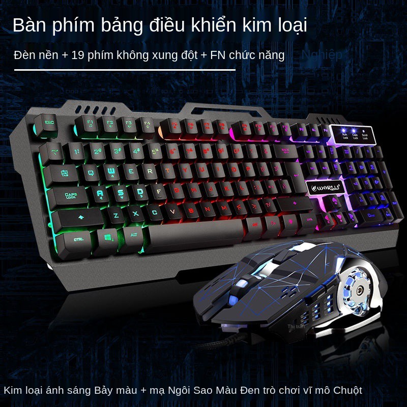 Beacon wolf aggraised metal cf trò chơi chuột có dây thao tác bàn phím máy tính để game và bộ | BigBuy360 - bigbuy360.vn