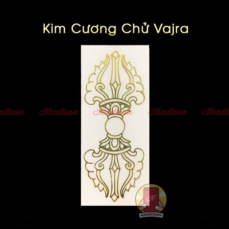 [COMBO] Bộ 4 Linh Phù Tài Lộc - May Mắn Bình An - Tình Duyên Thếp Vàng Dán Điện Thoại Máy Tính Bỏ Ví Handtown