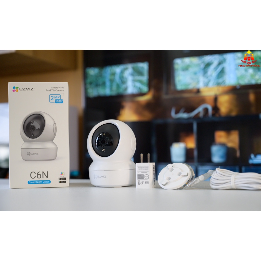 Camera Wifi Không Dây Giám Sát Gia Đình Ezviz CV246 C6N Full HD 1080P 2MP- Xoay 360-Đàm Thoại Loa 2 Chiều