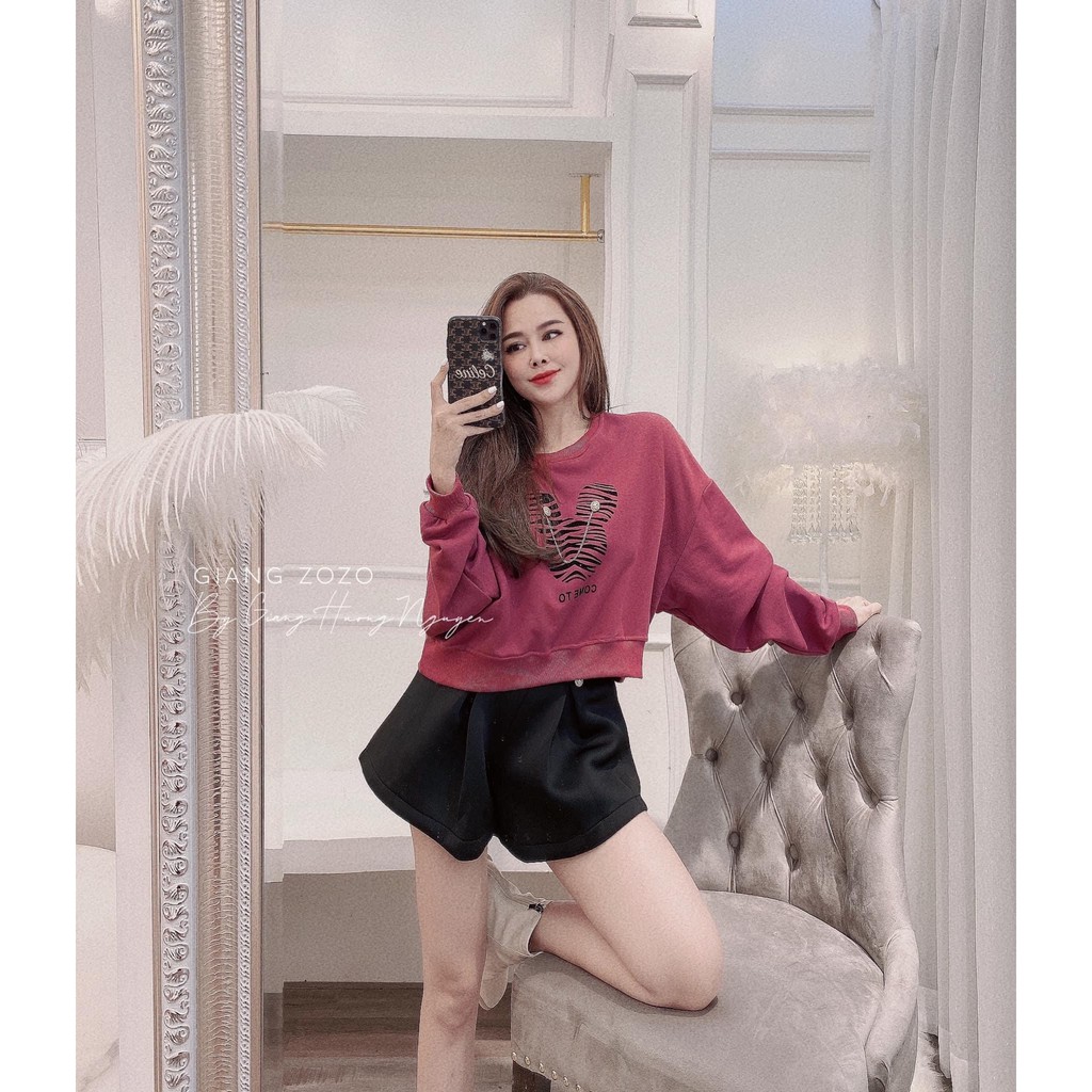 ÁO NỈ HỒNG HÌNH DÂY XÍCH | BigBuy360 - bigbuy360.vn