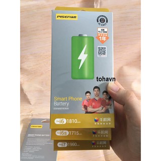 Pin Pisen iPhone 6,6 Plus, 6S, 6S Plus, 7, 7 Plus, 8, 8 Plus