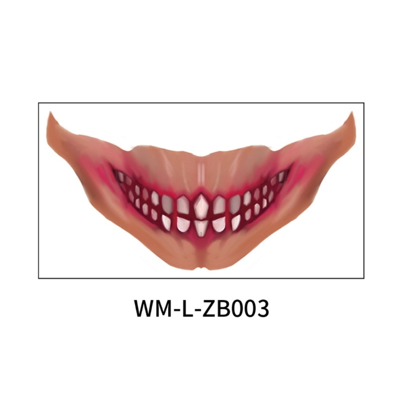 Bộ 10 Miếng Dán Hình Xăm Hóa Trang Halloween