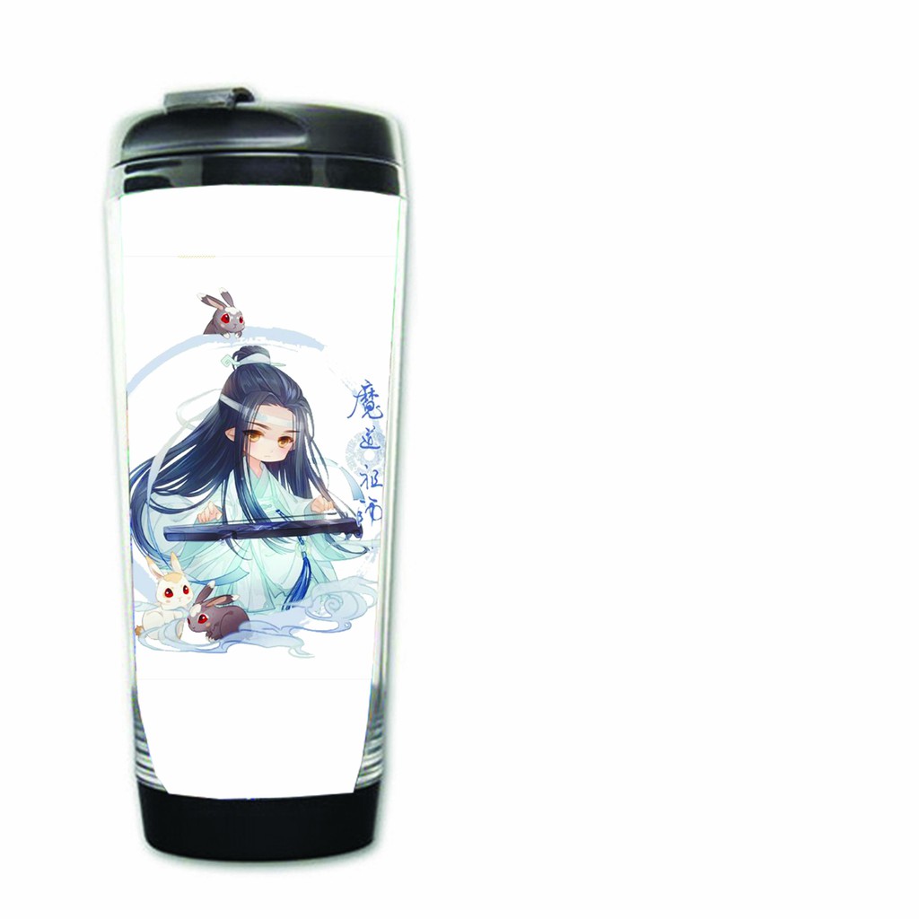Bình nhựa đựng nước in hình Ma Đạo Tổ Sư Mặc Hương Đồng Khứu đam mỹ anime chibi tiện lợi dễ thương xinh xắn