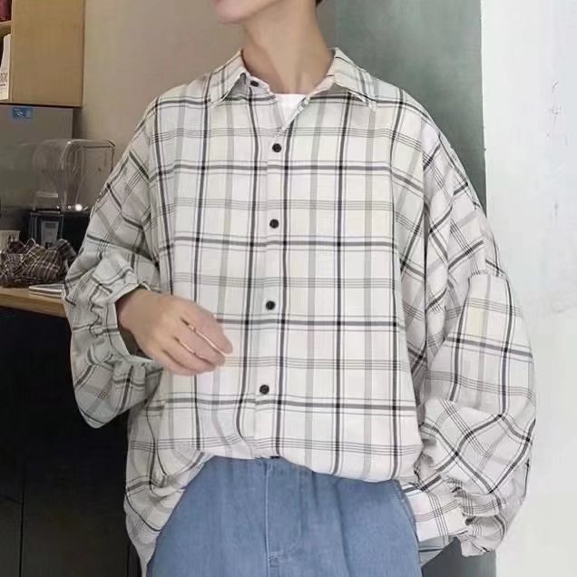 áo Sơ Mi Nam Nữ Tay Rộng áo Flannel Họa TiếT Kẻ Sọc Áo Sơ Mi Hoạ TiếT Nam Phong CáCh Hàn Quốc áo Sơ Mi Nữ Áo Sơ Mi Tay Dài Áo Sơ Mi Nữ Form Rộng