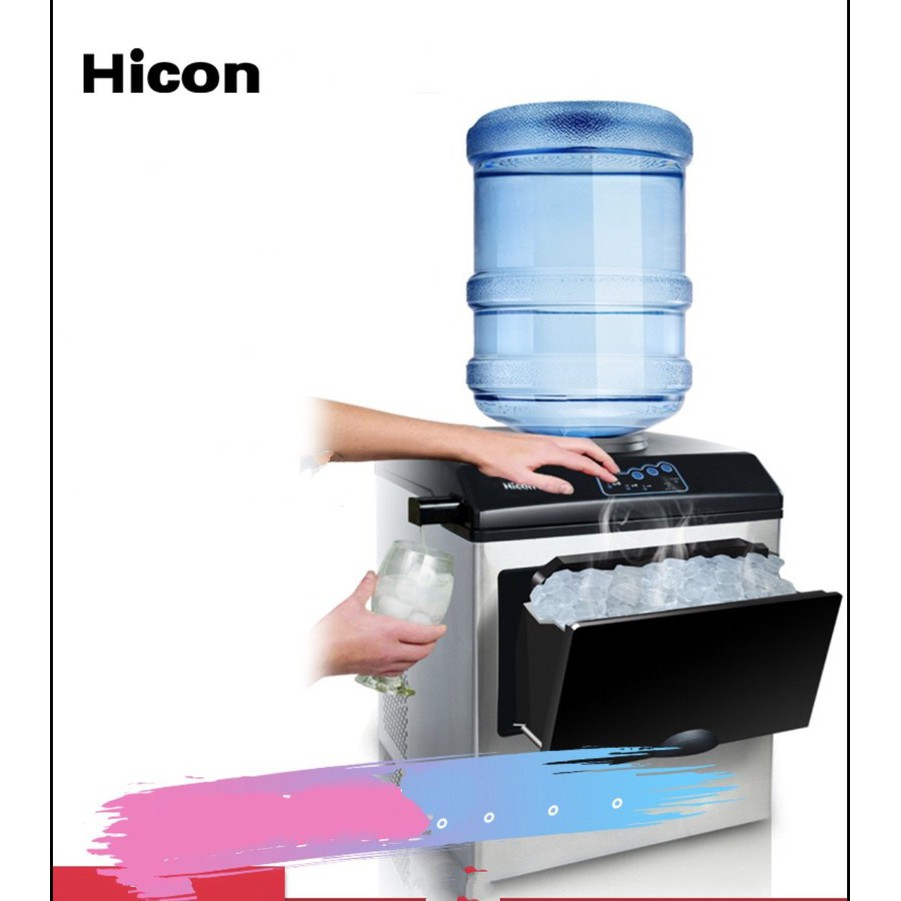 Máy làm đá viên gia đình hộ kinh doanh Hicon 3 Size đá công suất 160w 25kg/Ngày