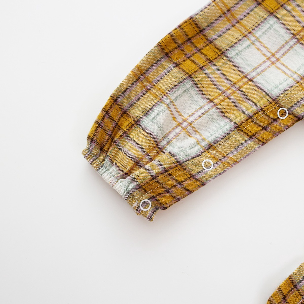 Sanlutoz Bông Mùa thu Đứa bé Con gái Tay áo dài Rompers Dễ thương