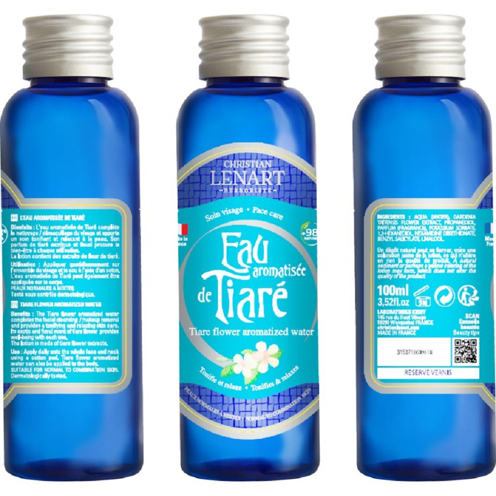 [Mã COSGLORIAT4 -8% đơn 250K] Toner Hoa Tiare Christian Lenart 200ml và 100ml