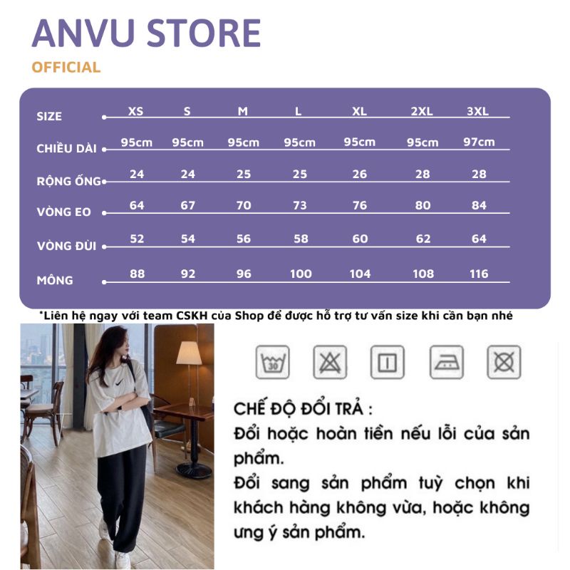Quần ống rộng suông nữ culottes xuông lưng cao 1 khuy vải tuyết mưa bigsize 5 màu đen trắng be nâu tím
