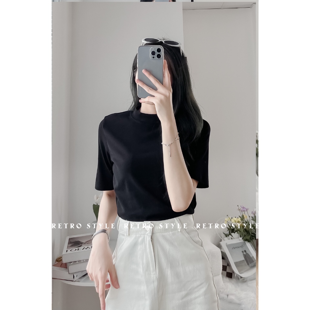 Áo thun cộc tay cổ tròn basic mã 7006