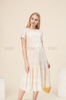 ĐẦM REN KEM MIDDI - BIMI