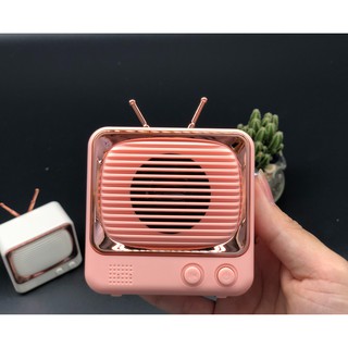 Loa bluetooth DW02 bluetooth 5.0,kiểu dáng retro tivi cổ