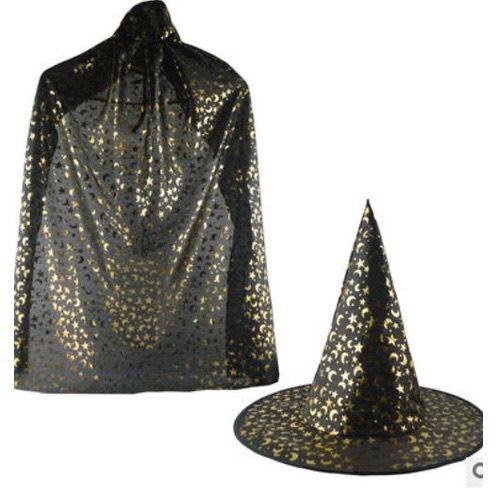 Áo choàng, mũ phù thủy hóa trang Halloween lễ hội ma cực ngầu