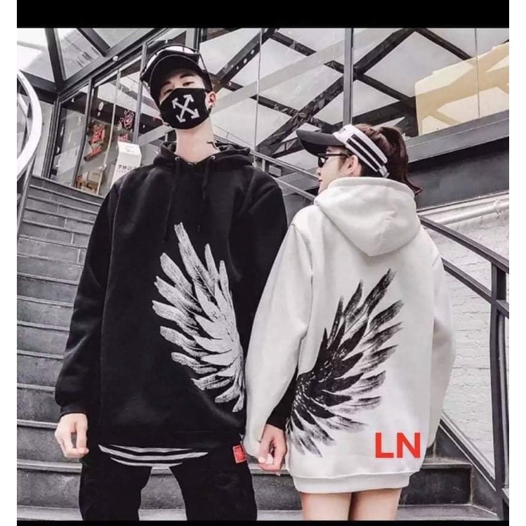 Áo hoodie đôi cánh chim(áo đôi 2 chiếc )