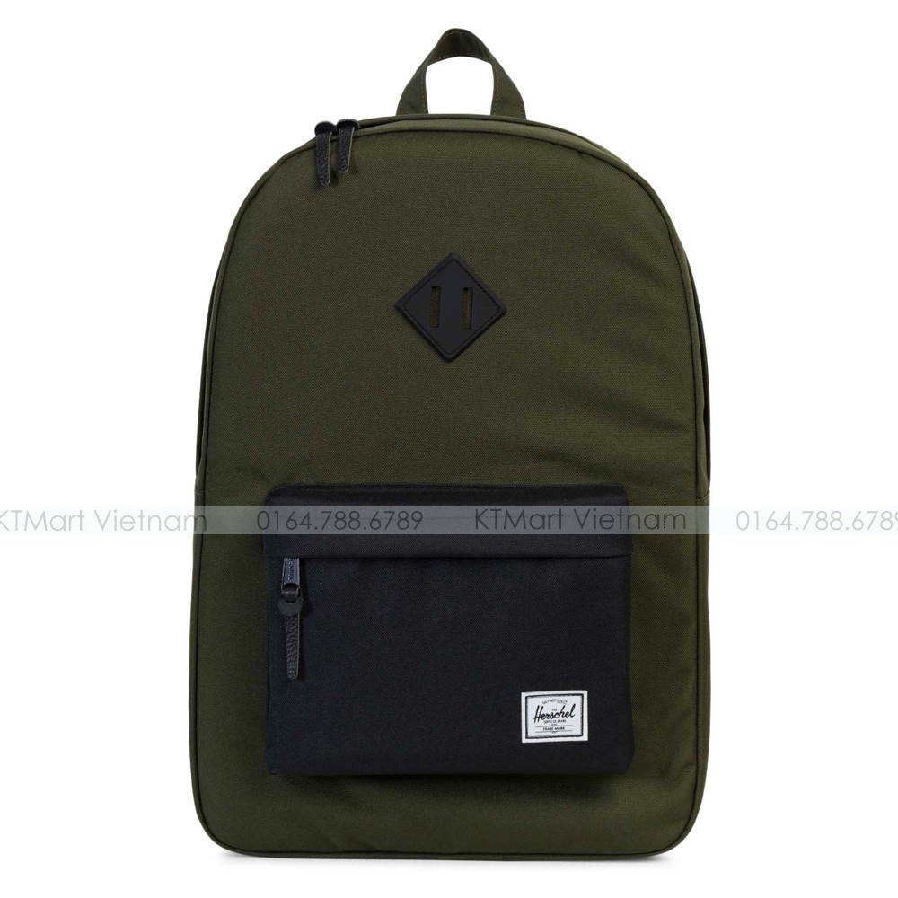 Ba lô Sinh viên Herschel Heritage Backpack Forest Night Black 10007